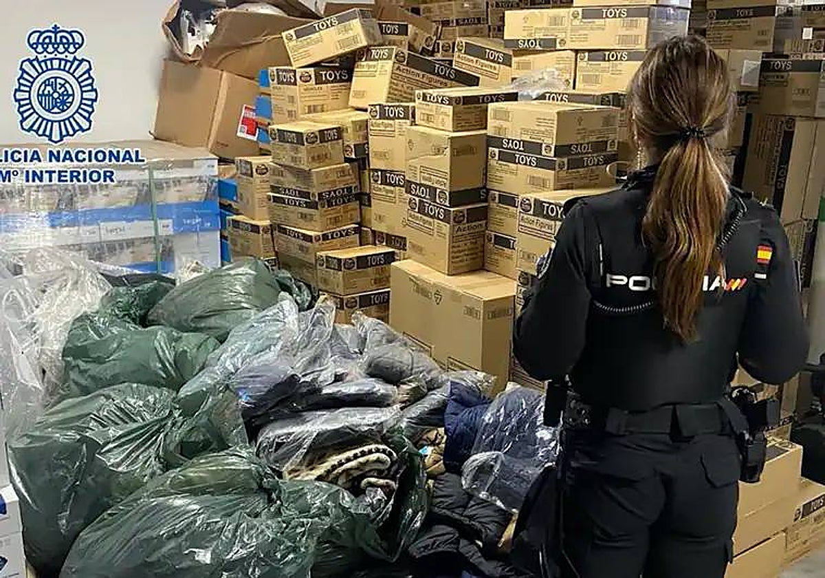 El material recuperado por la Policía en Orcasitas