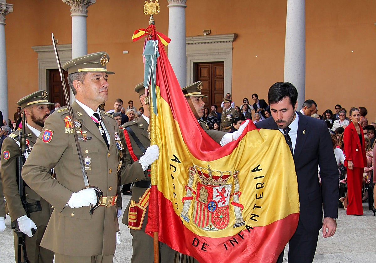 Jura de bandera de Felipe Pulido en el Alcázar de Toledo en 2018