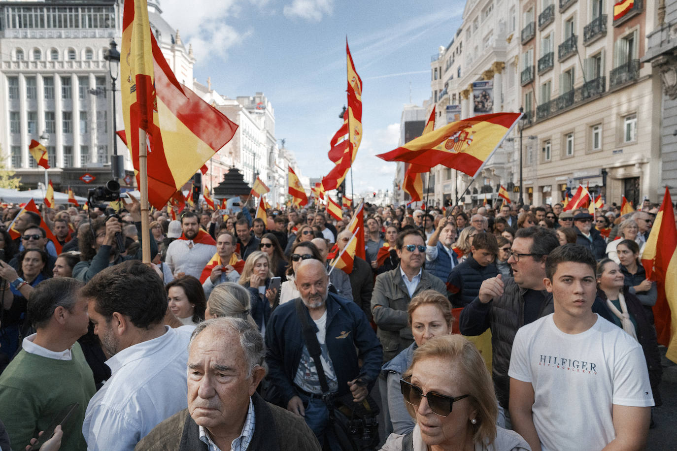 Cientos de miles de personas se han manifestado en la Puerta del Sol y alrdedores