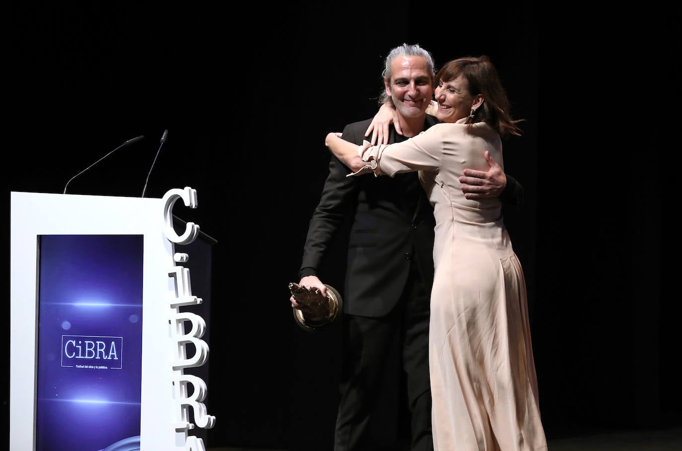 Malena Alteiro con su hermano Ernesto Alteiro