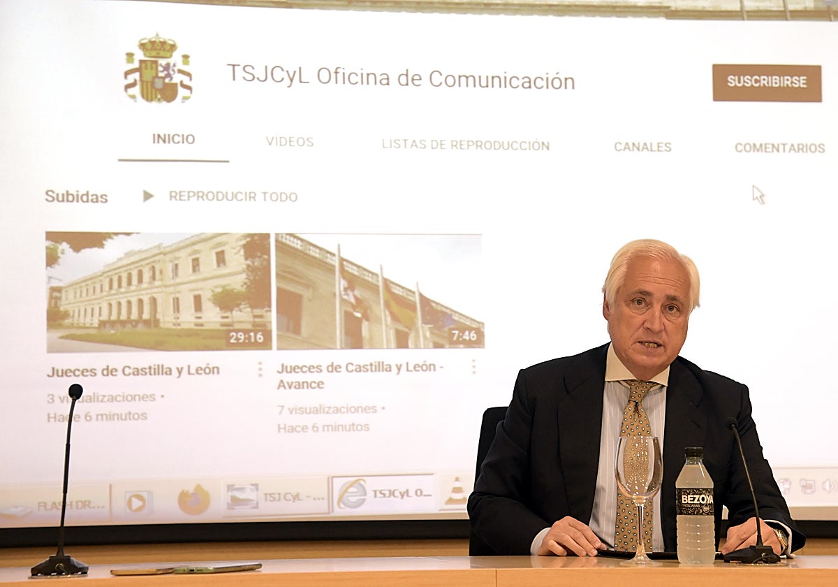 El presidente del TSJ de Castilla y León, José Luis Concepción en una imagen de archivo
