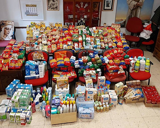 Productos recogidos en el ensayo solidario del Amor