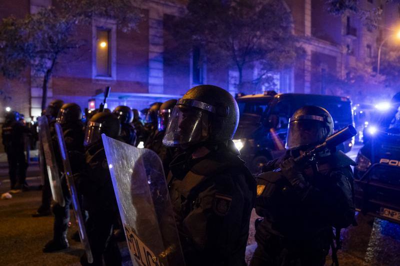 La Policía controla la situación en Ferraz