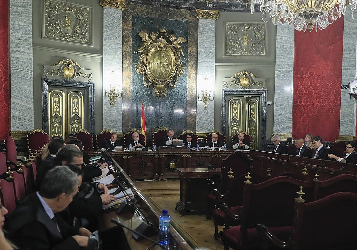 Vista pública celebrada este miércoles en el Supremo para revisar las condenas del 17-A