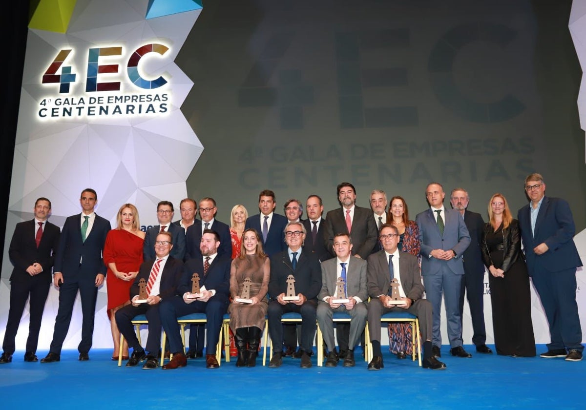 Un momento de la IV Gala de las Empresas Centenarias de Alicante.