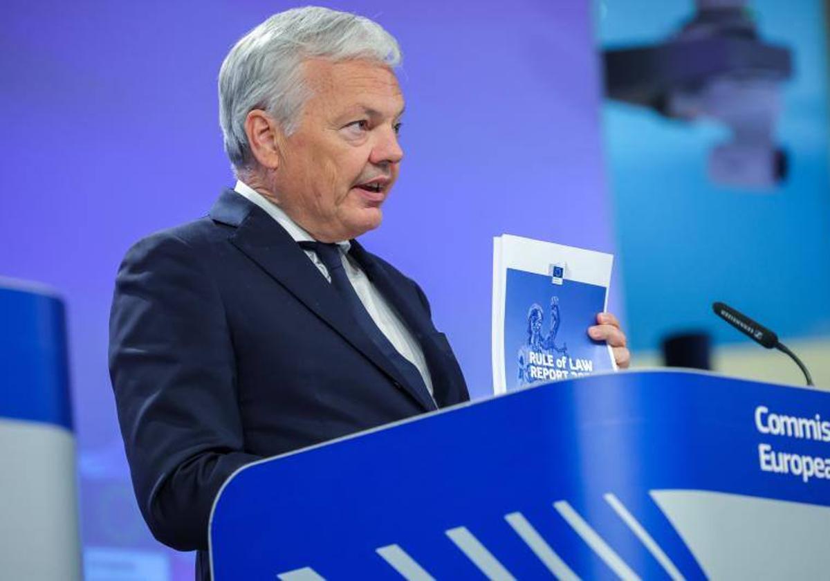 El comisario de Justicia europeo Didier Reynders