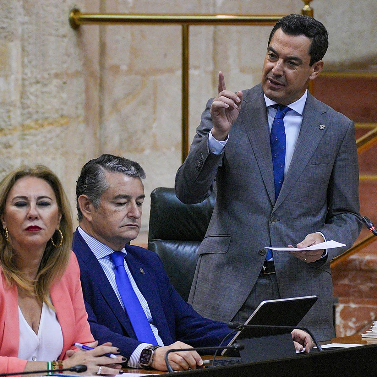 El presidente andaluz, Juanma Moreno