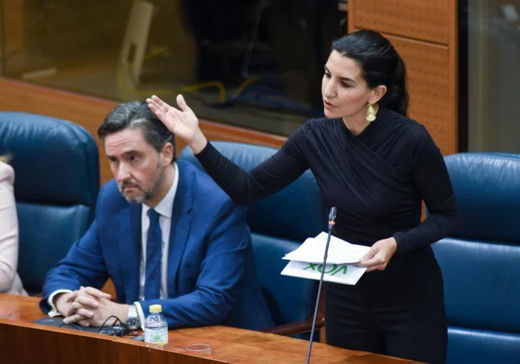 La portavoz de Vox en la Asamblea de Madrid, Rocío Monasterio