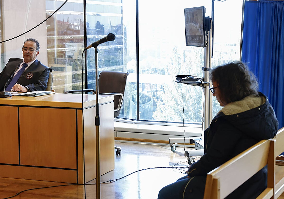 Noelia de Mingo, este lunes, en la Audiencia Provincial