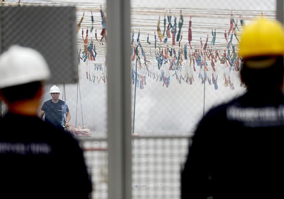 Imagen de archivo de una mascletà en Valencia