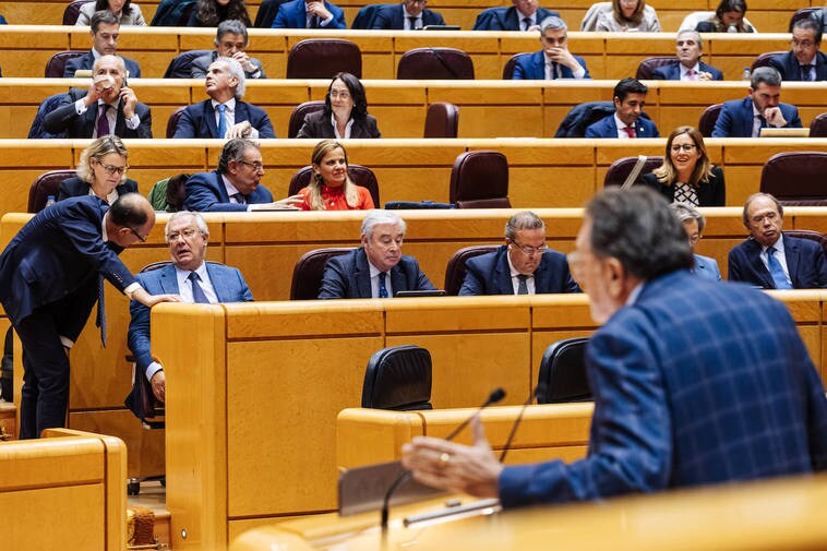 Cleriès, de Junts, durante su intervención en el pleno