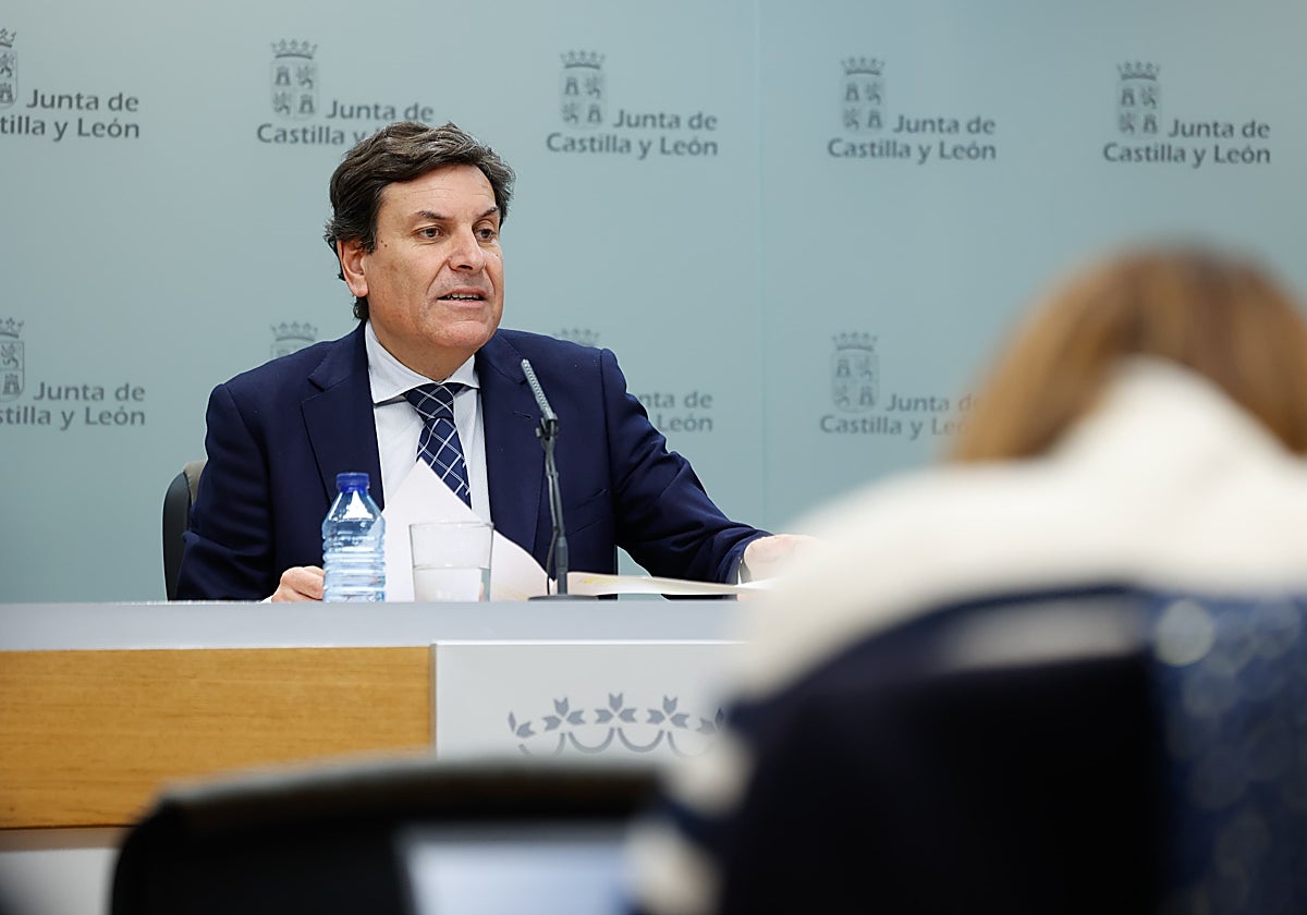 Fernández Carriedo, este jueves tras la reunión del Consejo de Gobierno