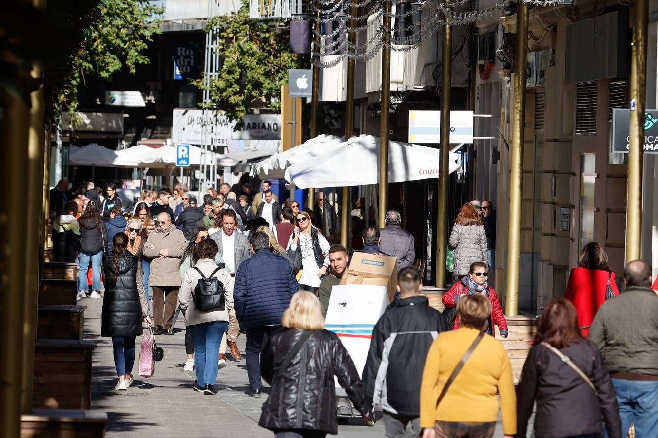 Fotos: ambientazo en la calle en busca de las ofertas del Black Friday en Córdoba