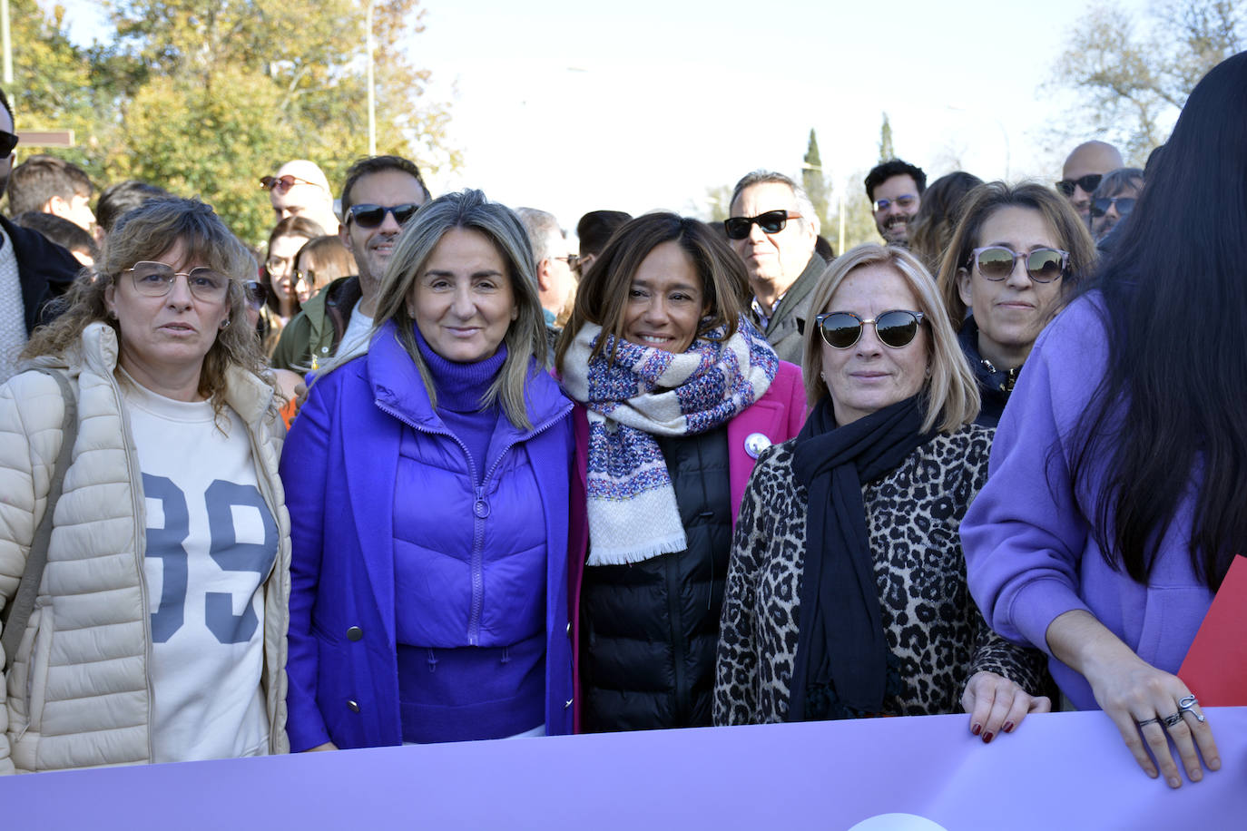 Milagros Tolón en la manifestación de la Plataforma 8M