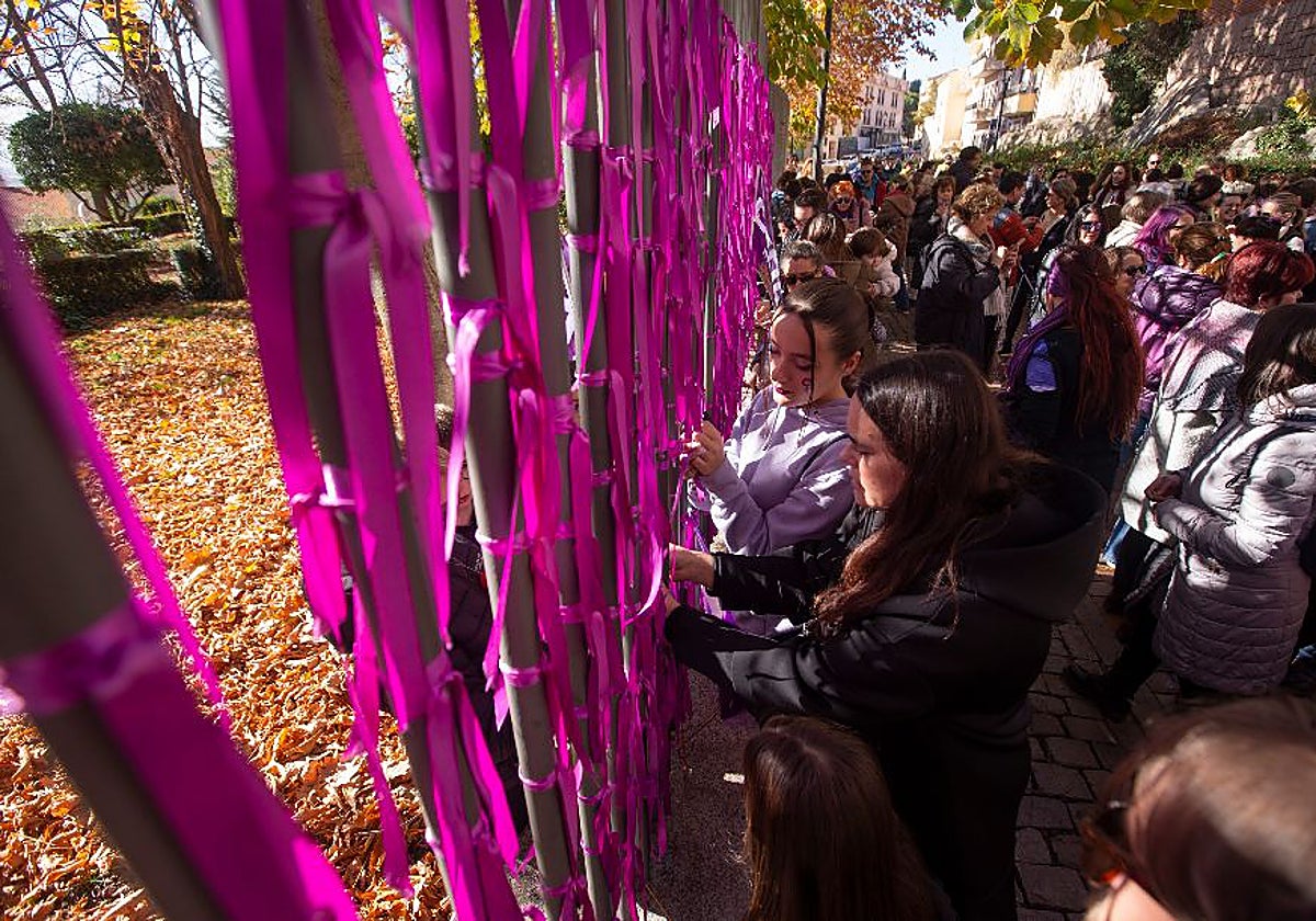 Concentración del 25N en la capital abulense