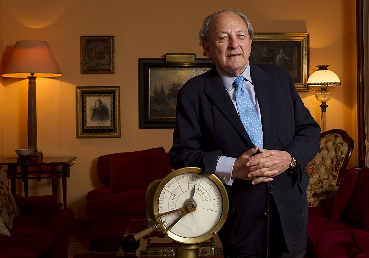 Jose Luis López-Sors, durante una entrevista en su domicilio