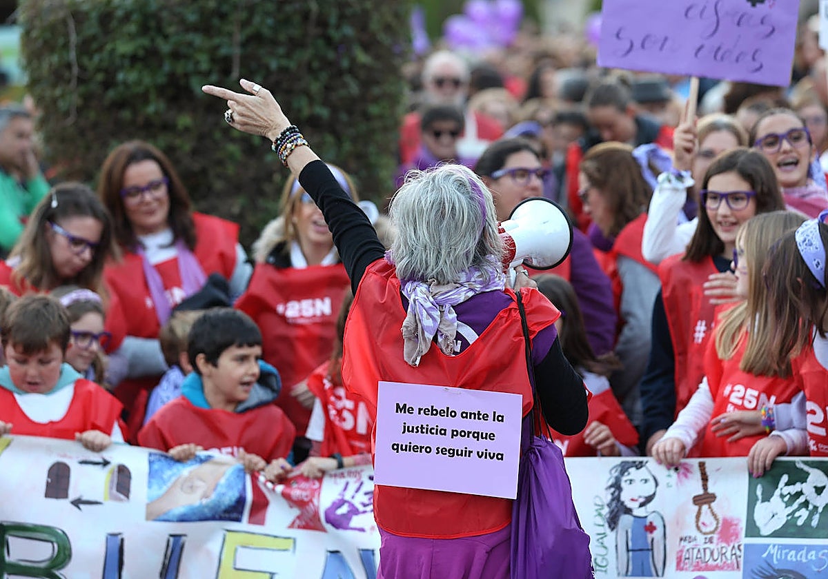 Manifestación contra la violencia machista