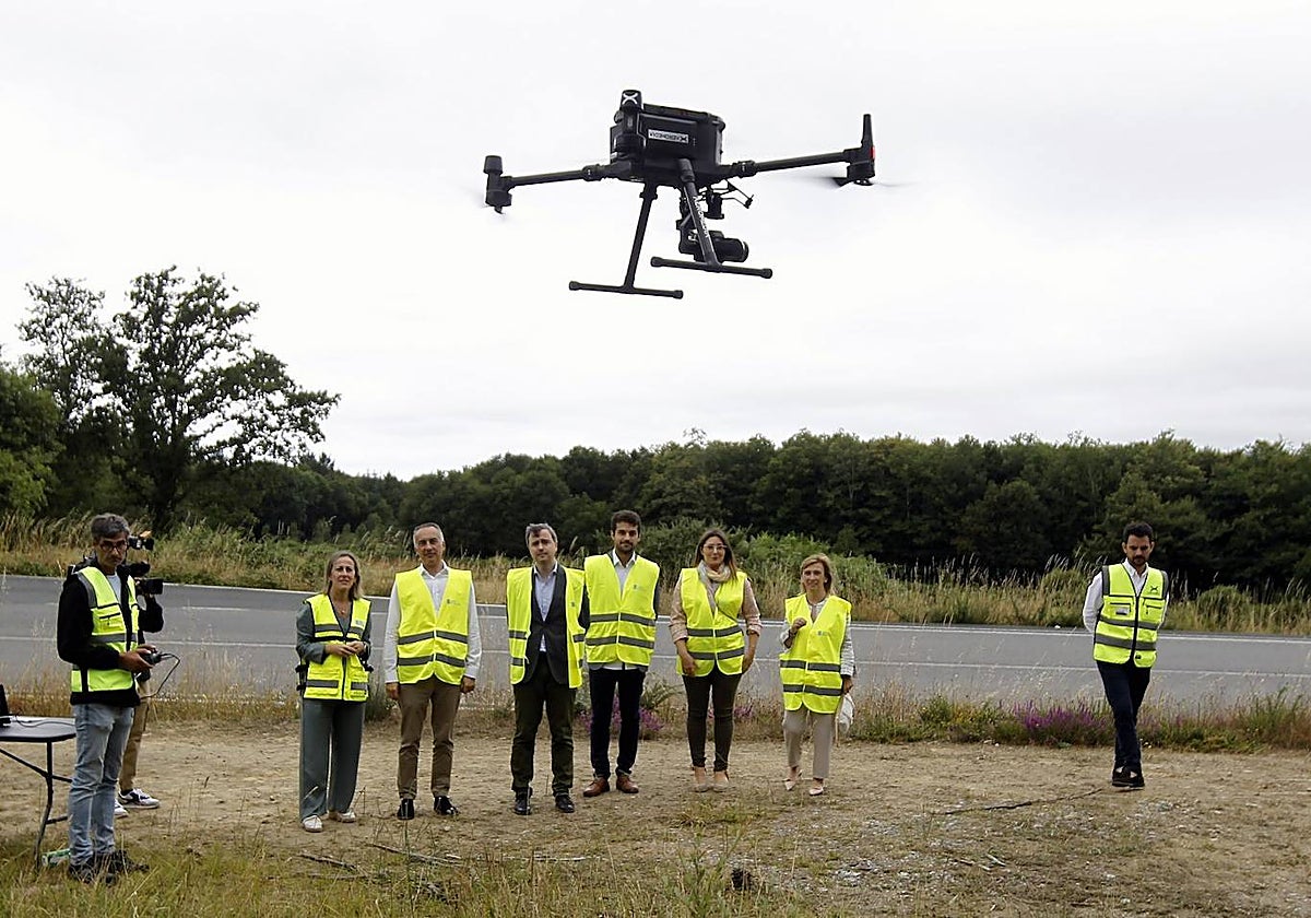 Imagen de las pruebas piloto realizadas con drones este verano
