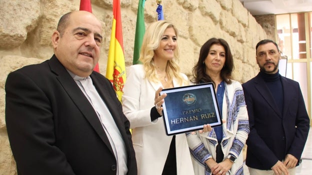 José Juan Jiménez Güeto, Lourdes Morales, Mari Carmen Pérez y Eduardo Heredia