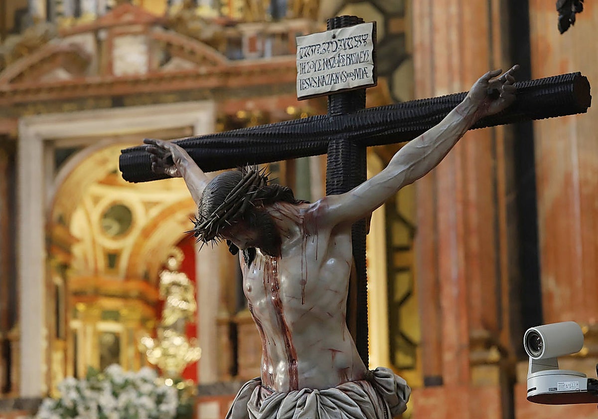 El Cristo de la Piedad, el día de su bendición en la Catedral de Córdoba