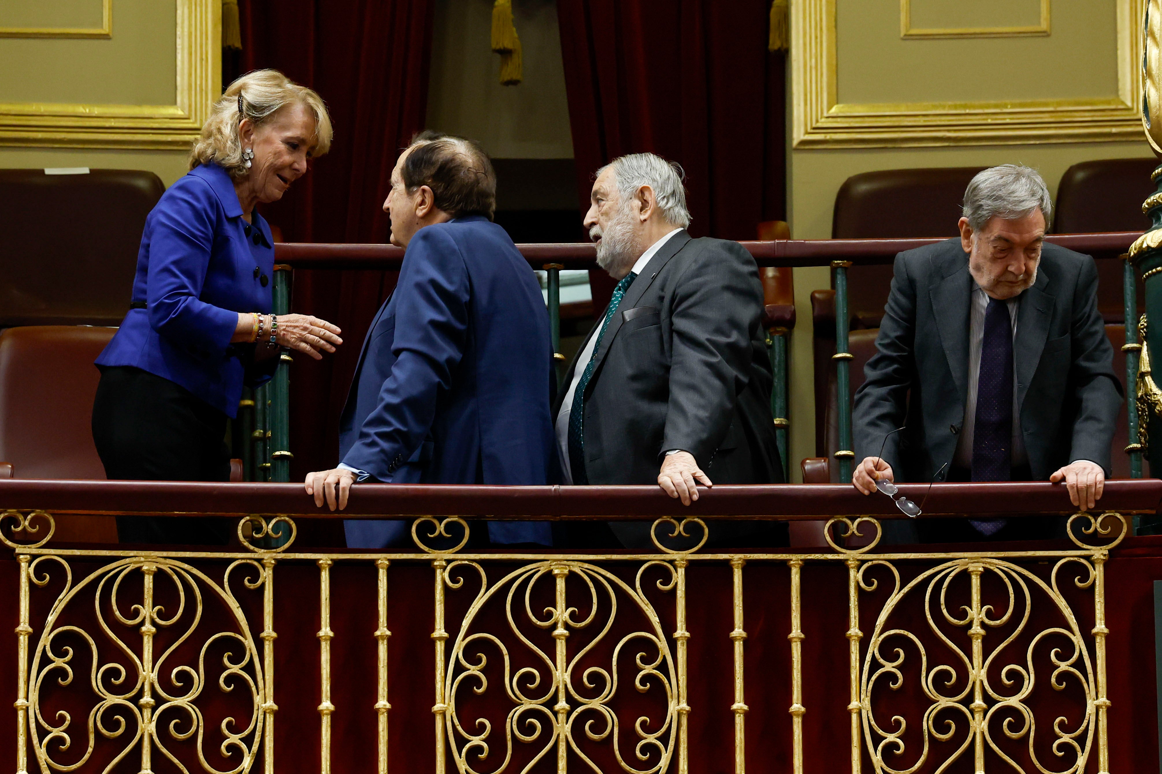  La expresidenta de la Comunidad de Madrid Esperanza Aguirre antes del comienzo de la solemne apertura de la XV Legislatura 