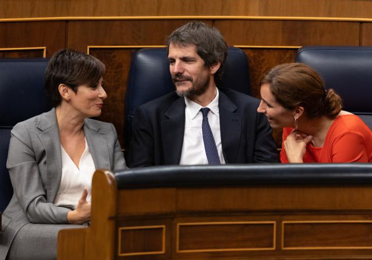 El ministro Ernest Urtasun, en el Congreso de los Diputados.