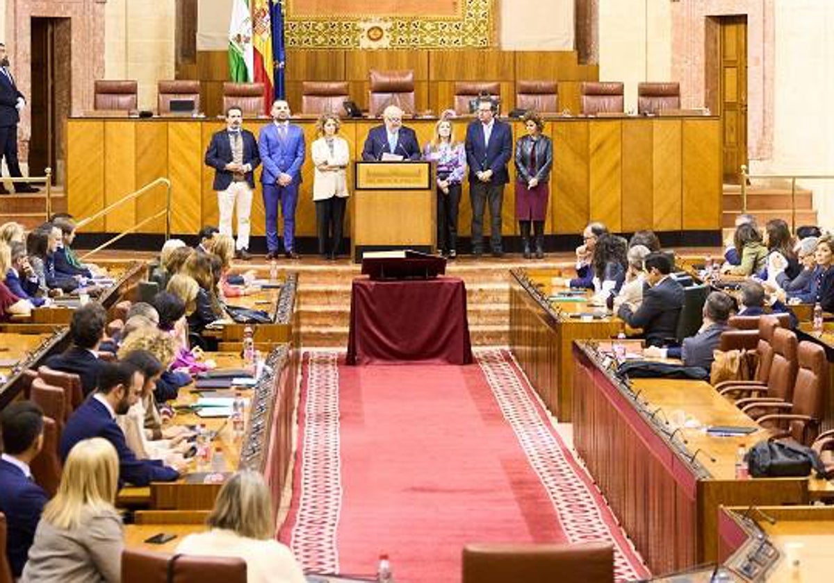 El manifiesto contra la violencia machista vuelve a aislar a Vox en el Parlamento de Andalucía