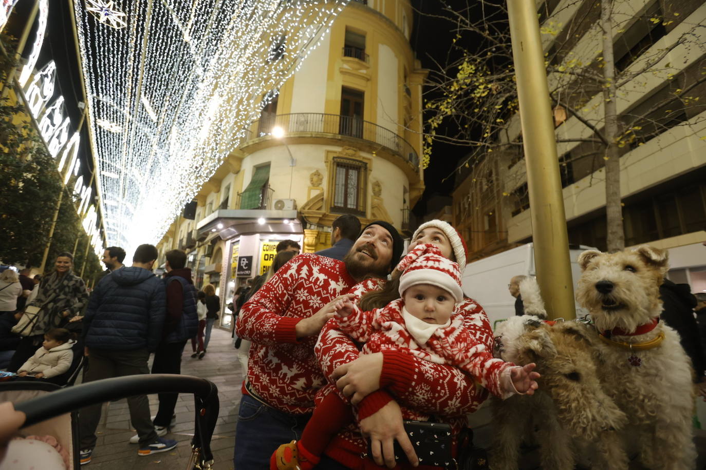Fotos: el multitudinario encendido del alumbrado de Navidad en Córdoba