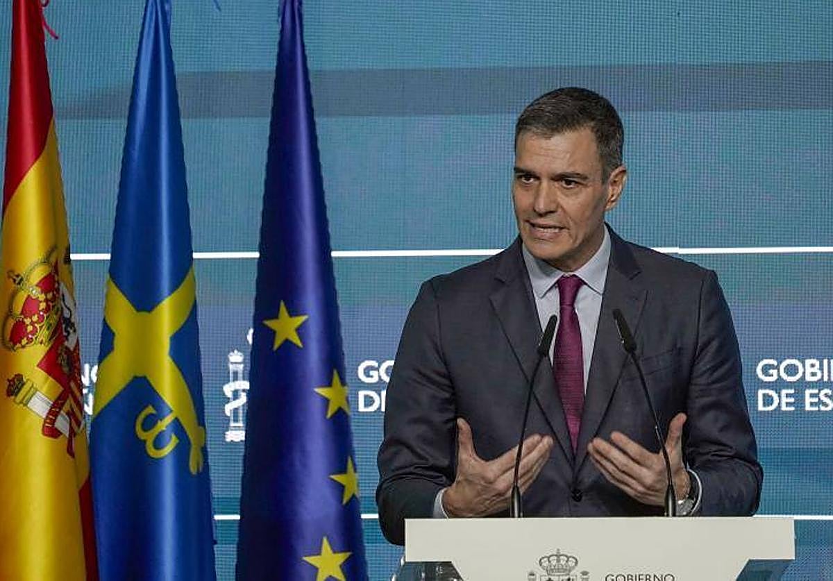 El presidente del Gobierno, Pedro Sánchez