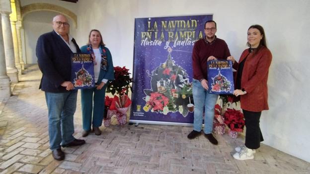 El alcalde de La Rambla, durante la presentación del programa de Navidad de este municipio