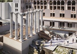 El Ayuntamiento inicia las obras para hacer visitable el interior del Templo Romano de Córdoba