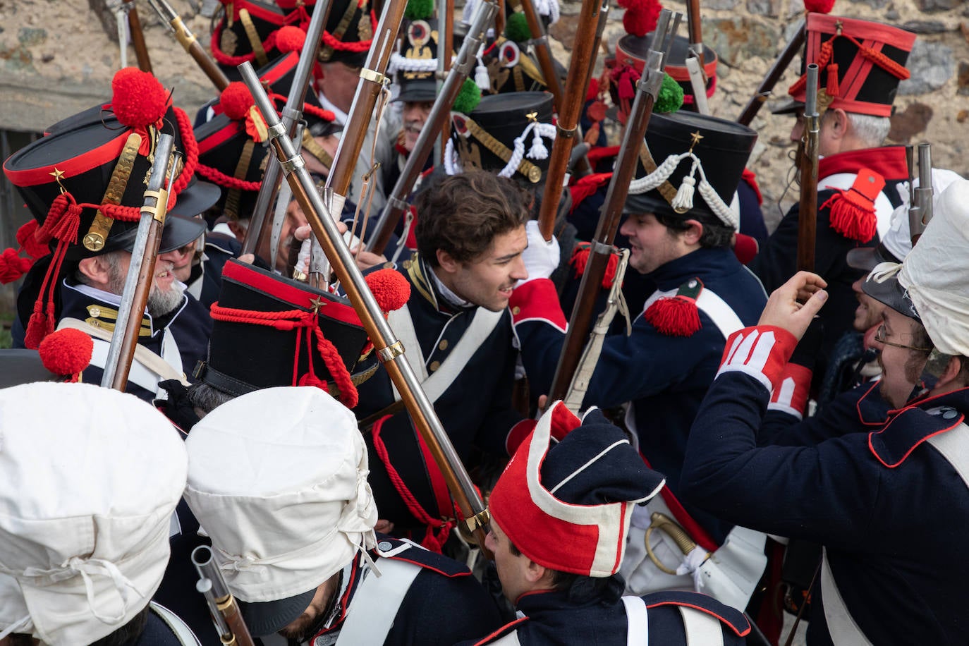 La recreación histórica de la batalla de Somosierra, en imágenes