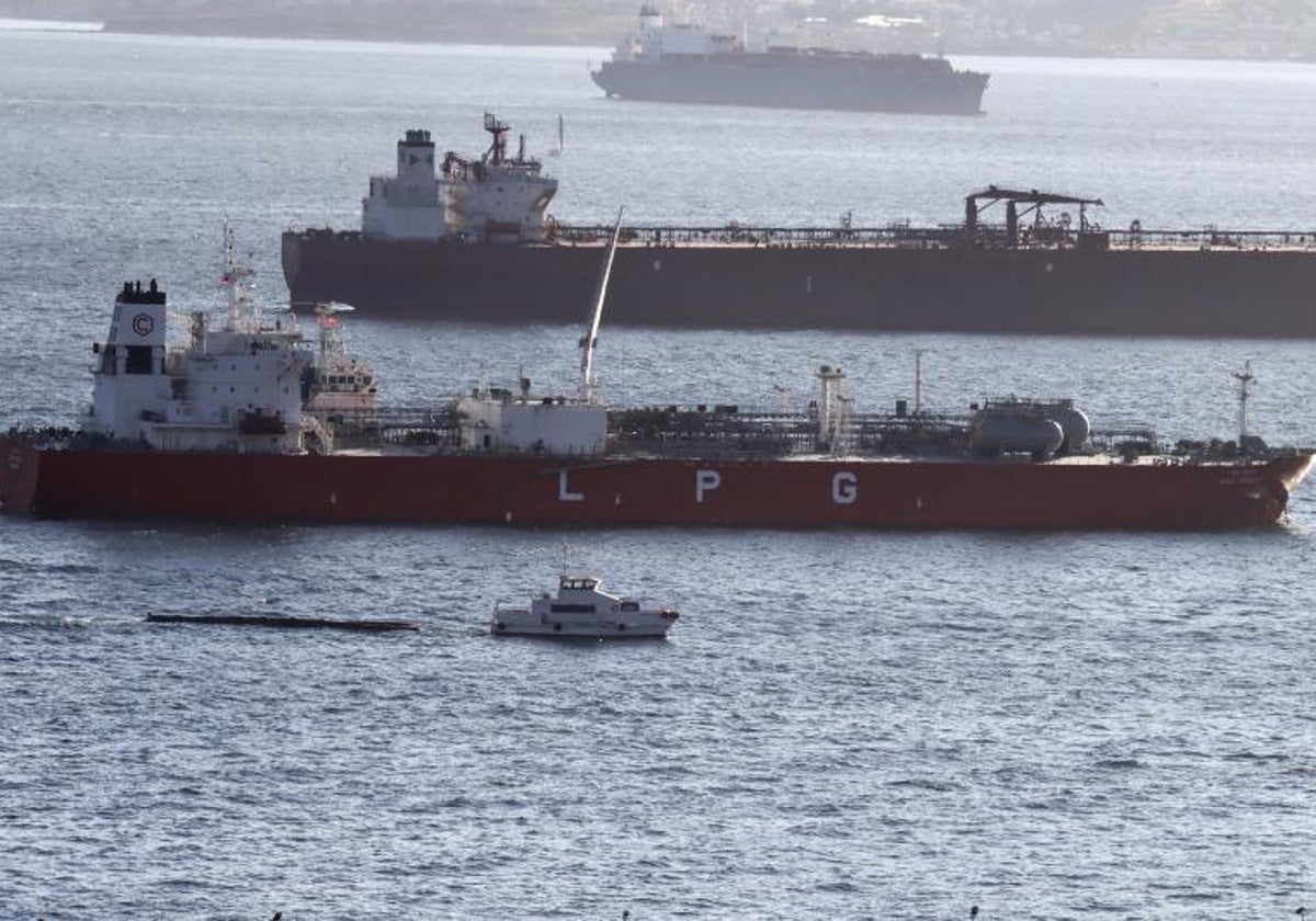 Barcos en la Bahía de Algeciras