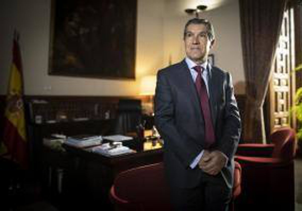 Lorenzo del Río, presidente del TSJA recibió a ABC en la sede del Alto Tribunal