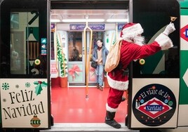 Así puedes saber a qué hora y por dónde pasa el tren de Navidad de Metro de Madrid