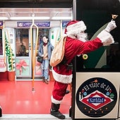 Así puedes saber a qué hora y por dónde pasa el tren de Navidad de Metro de Madrid