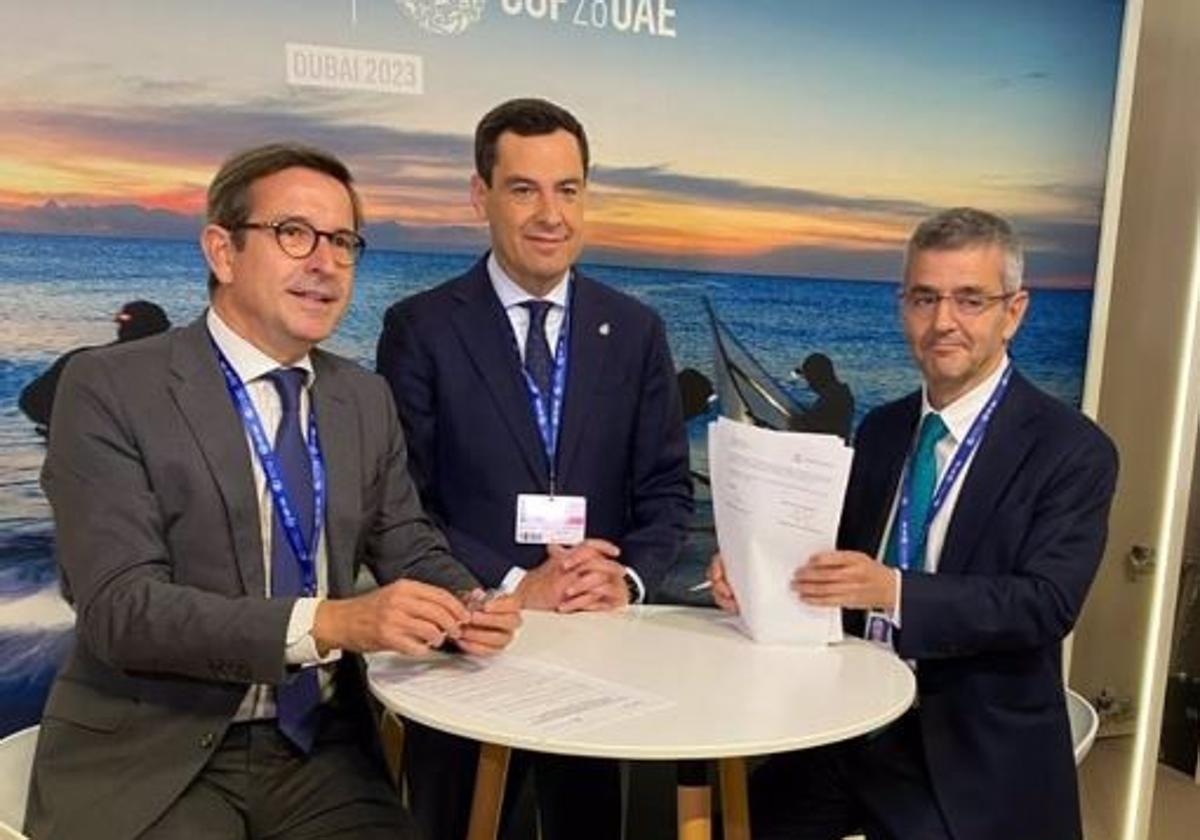 Paradela, Moreno y Sáenz de Miera en la COP28 este sábado