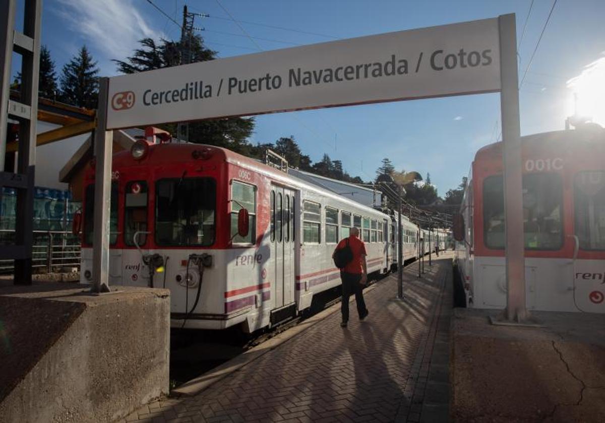 Interrumpida la línea C9 de Cercanías entre Puerto de Navacerrada y Cercedilla por la avería de un tren