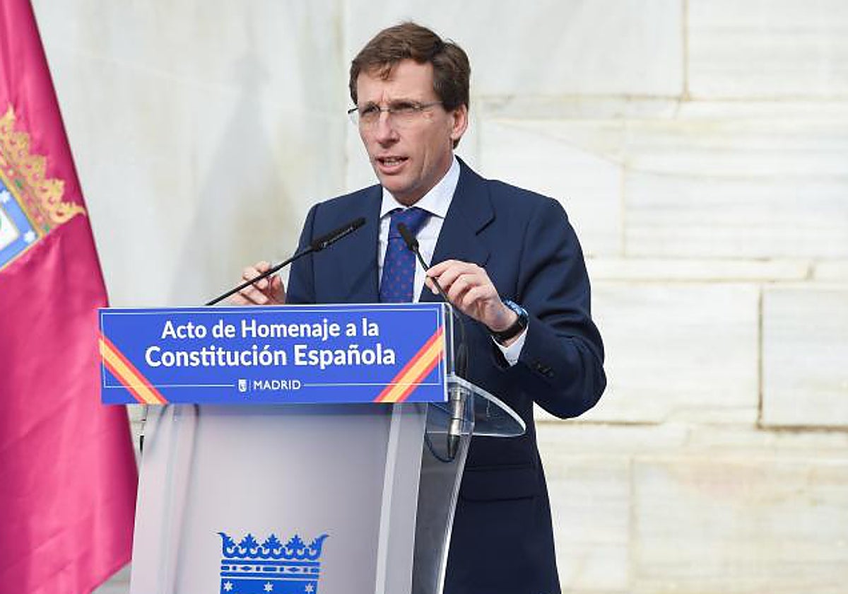 El alcalde madrileño, José Luis Martínez-Almeida