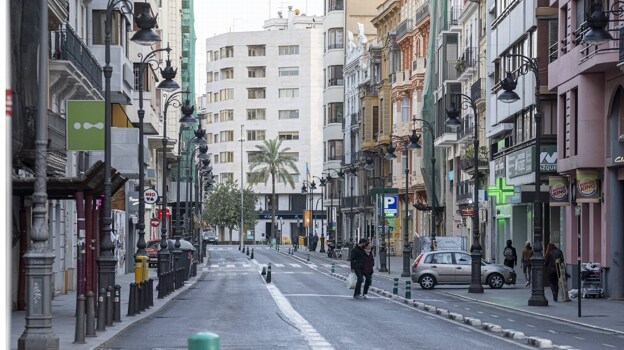 Imagen de archivo de la calle Colón de Valencia