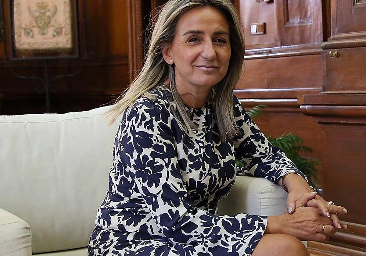 Milagros Tolón durante una entrevista con ABC