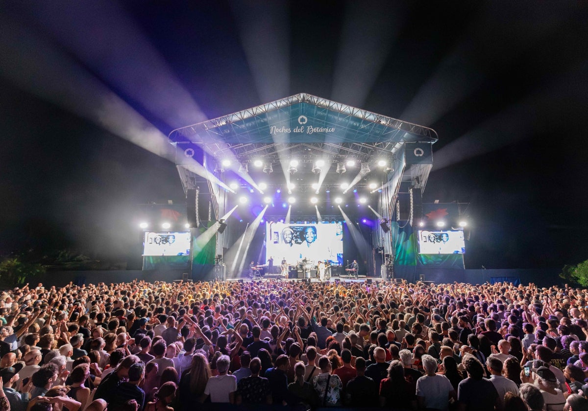El escenario del festival Noches del Botánico