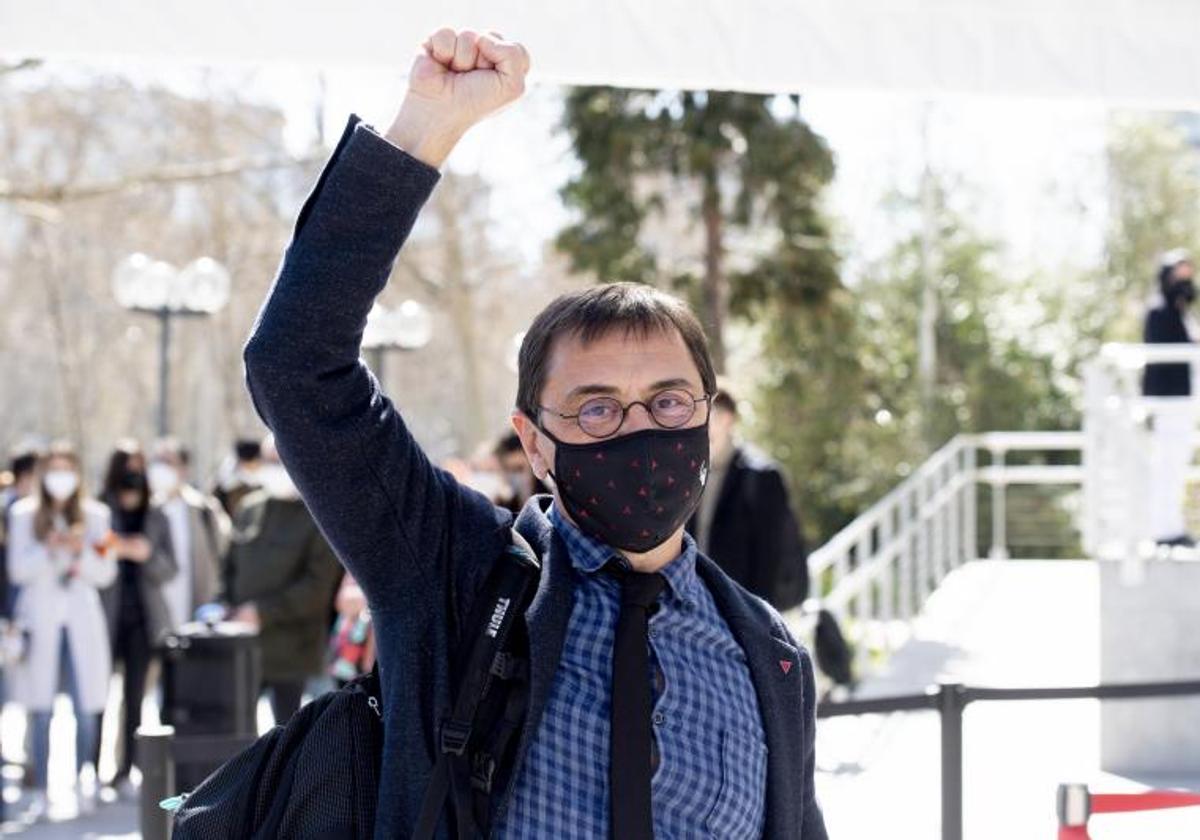 El cofundador del partido Juan Carlos Monedero