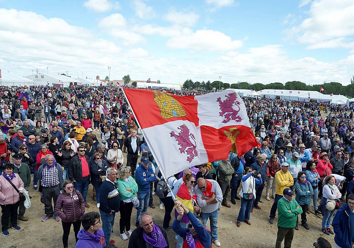 Día de Castilla y León en Villalar de los Comuneros. Foto de archivo