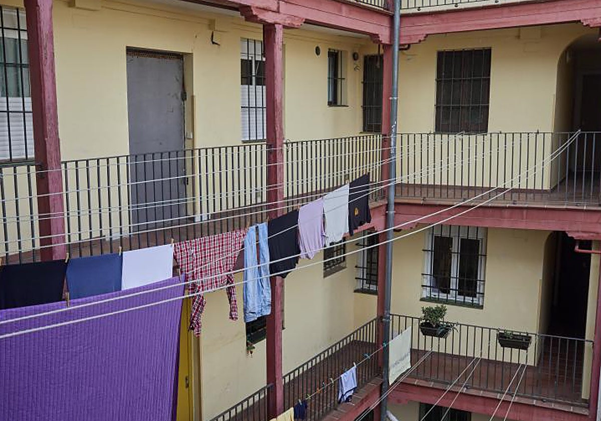 Corrala en Madrid donde funcionaba un narcopiso