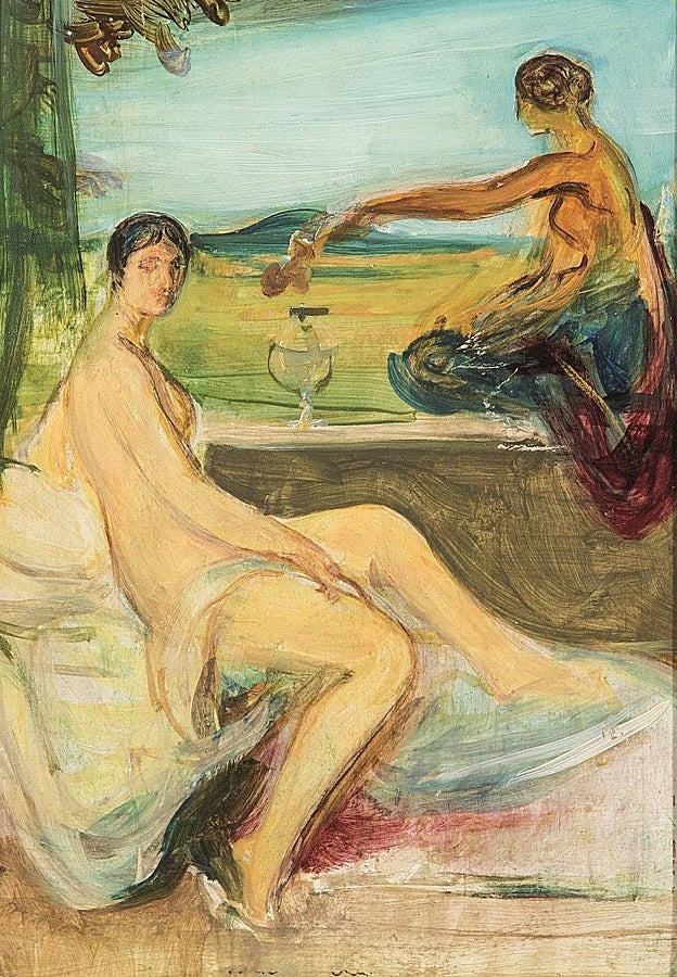 Boceto de 'Crepúsculo', que se acaba de subastar