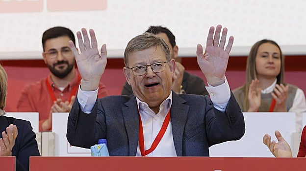 Imagen del secretario general del PSPV-PSOE Ximo Puig durante el Comité Nacional celebrado este sábado en Valencia
