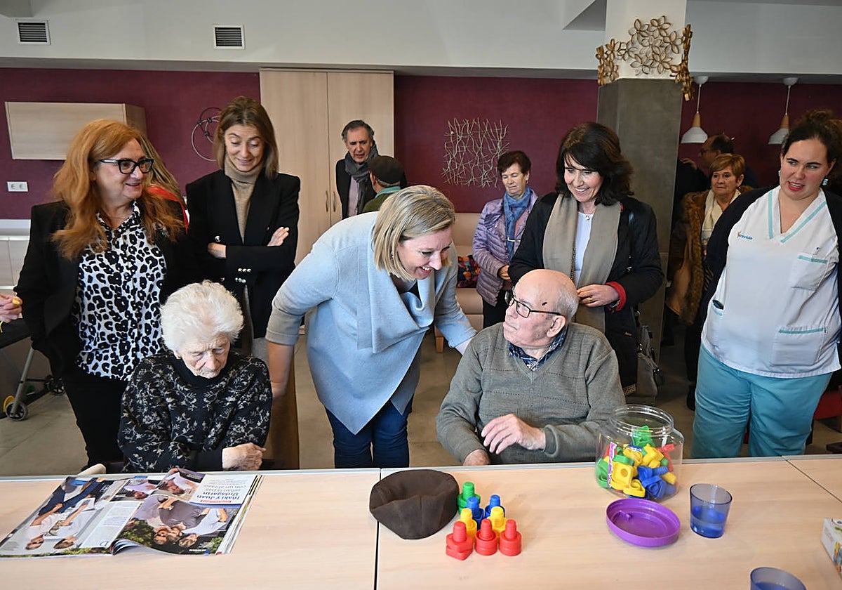 Isabel Blanco, durante su visita  a Segovia
