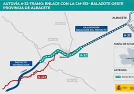 Formalizadas por 96,55 millones las obras del tramo de autovía A-32 entre el enlace con la CM-313 y Balazote Oeste