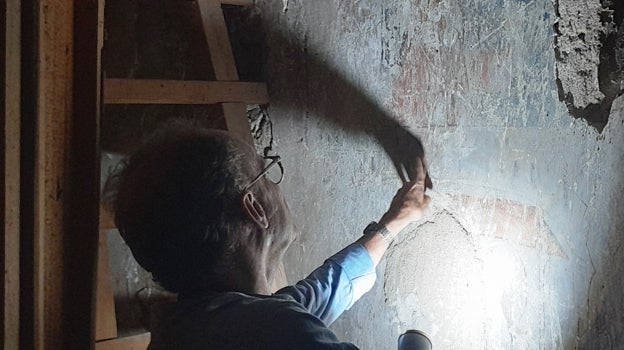 Espectacular hallazgo de un conjunto pictórico mural bajomedieval en la iglesia de Arcicóllar